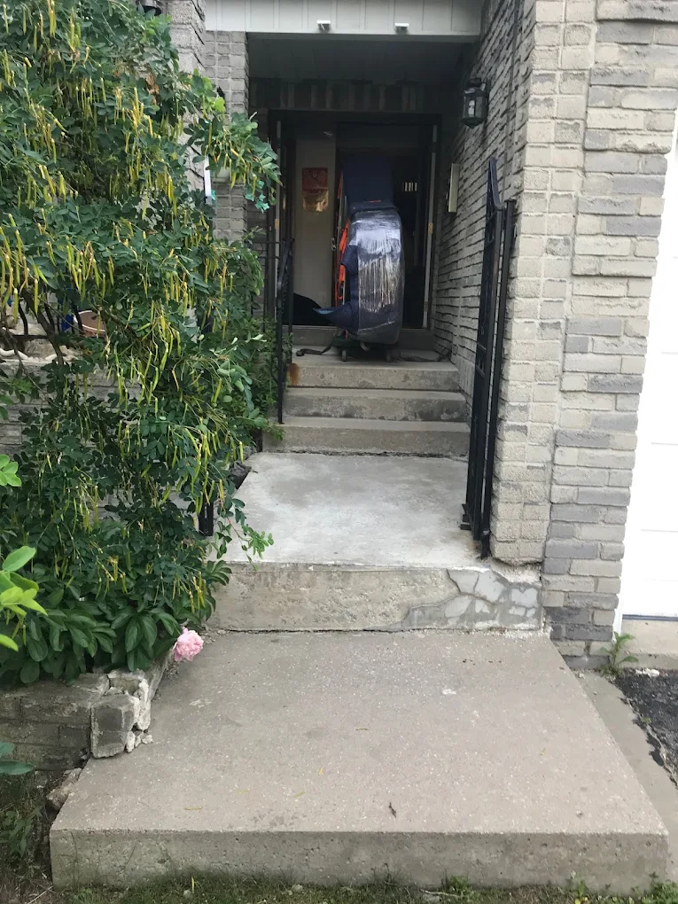 Piano move at home entrance, multi-stop GTA route