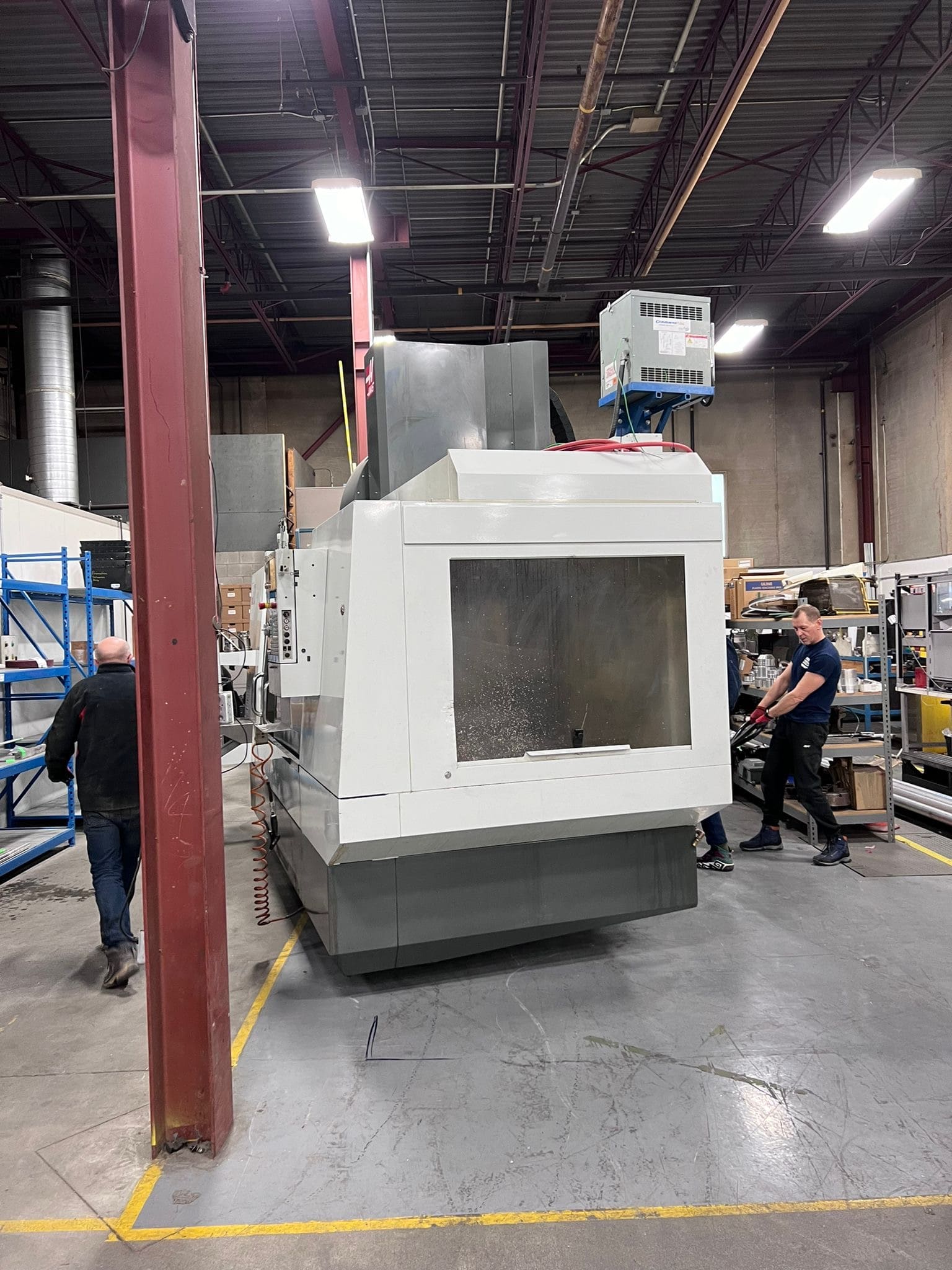 Engine lathe and Bridgeport mill long-distance machinery move