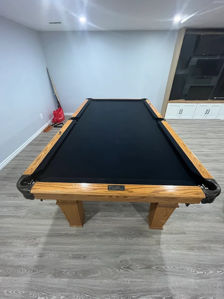 Pool table delivery from Brampton cross-dock to Cue Club Milton